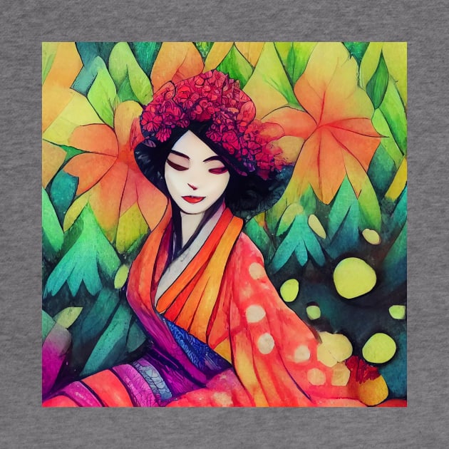 Japanese Woman Geisha - Enhance Creative by Wear it Proudly